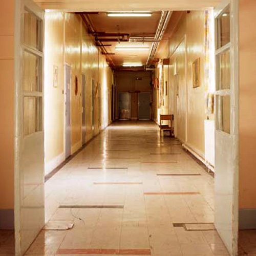 'Corridor II', Photographic Lambdachrome print mounted on acrylic, 100 x 100 cm