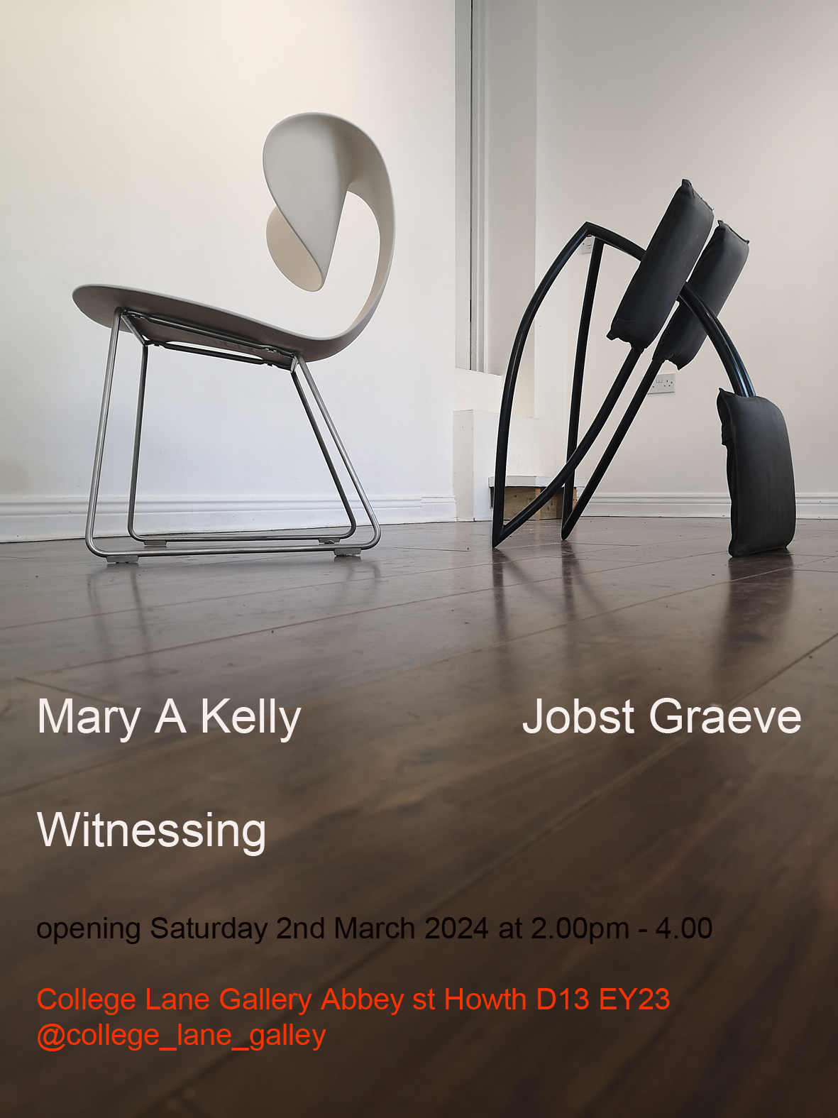 Witnessing invite, College Lane Gallery